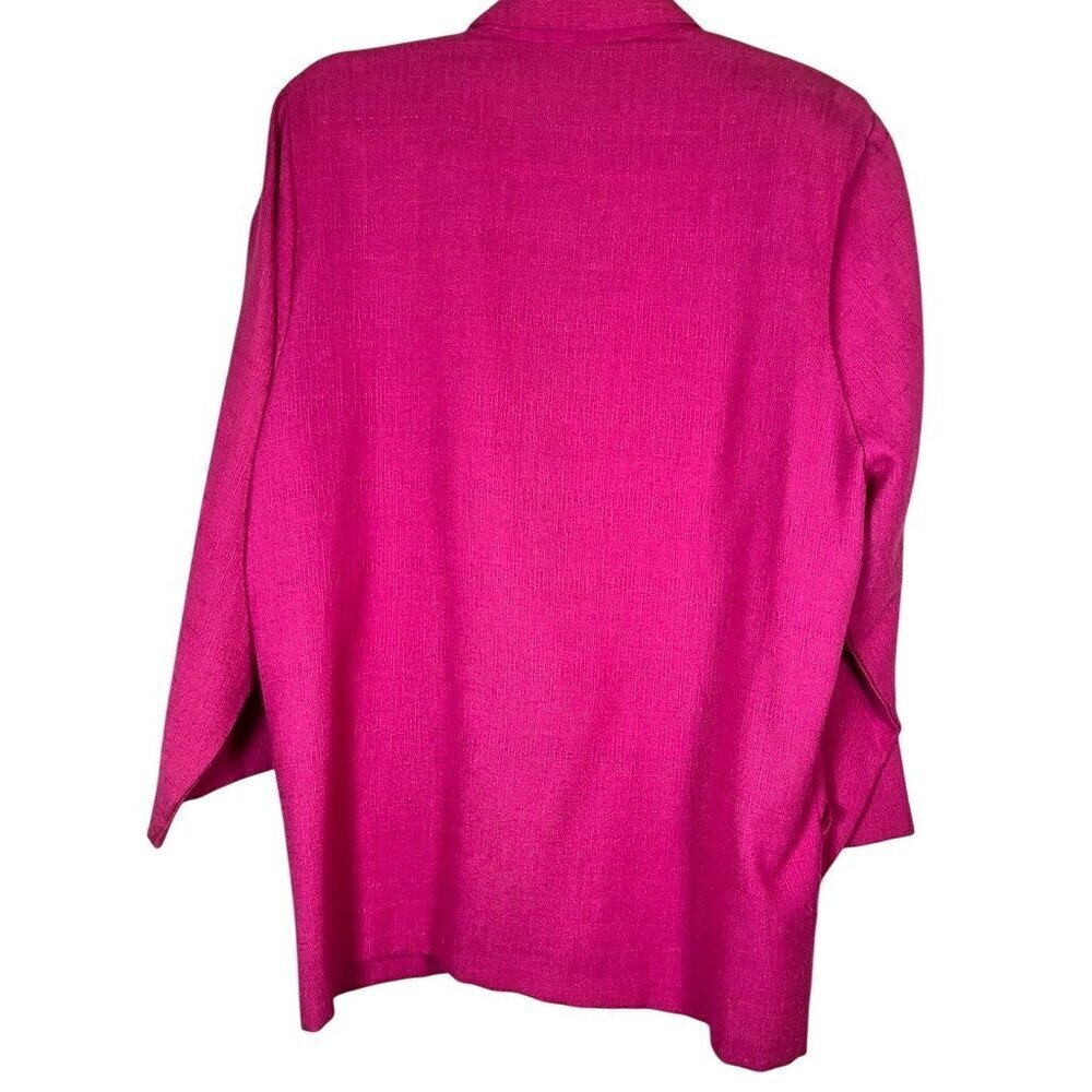 Vintage Neutral Jacket L Pink Blazer Old Money Preppy Classic Chic Colorful 80s - Picture 9 of 11